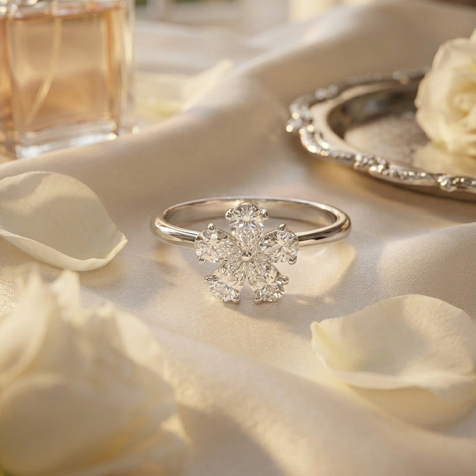 Bloom 925 Silver Lab Grown Diamond Ring