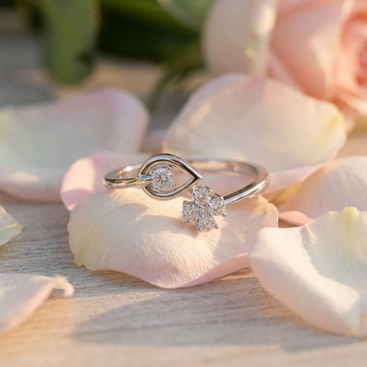 925 Silver Lab Grown Diamond Ring