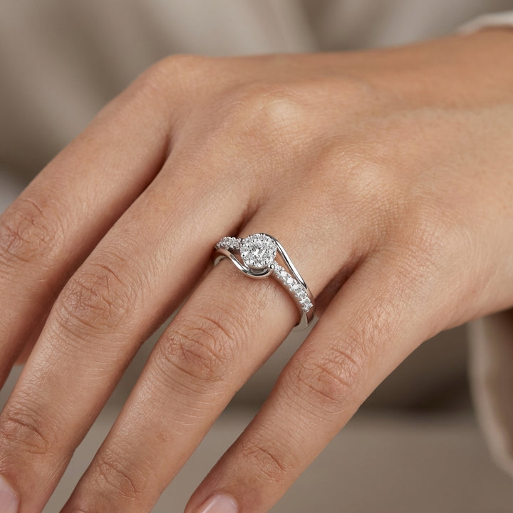Forever 925 Silver Lab Grown Diamond Ring