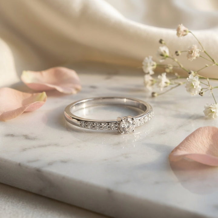 Aura 925 Silver Lab Grown Diamond Ring