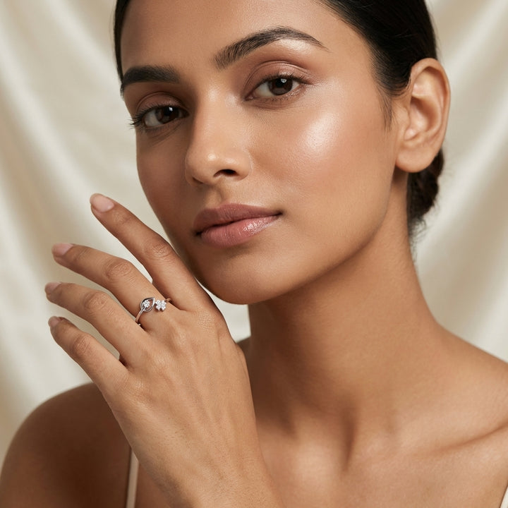 925 Silver Lab Grown Diamond Ring