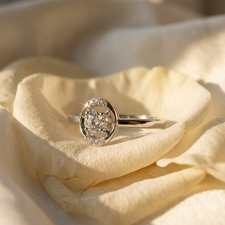 Eternal 925 Silver Lab Grown Diamond Ring