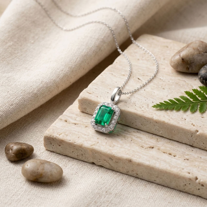 Verdant 925 Silver Lab Grown Diamond Pendant