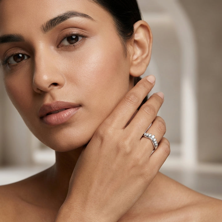 Adore 925 Silver Lab Grown Diamond Ring