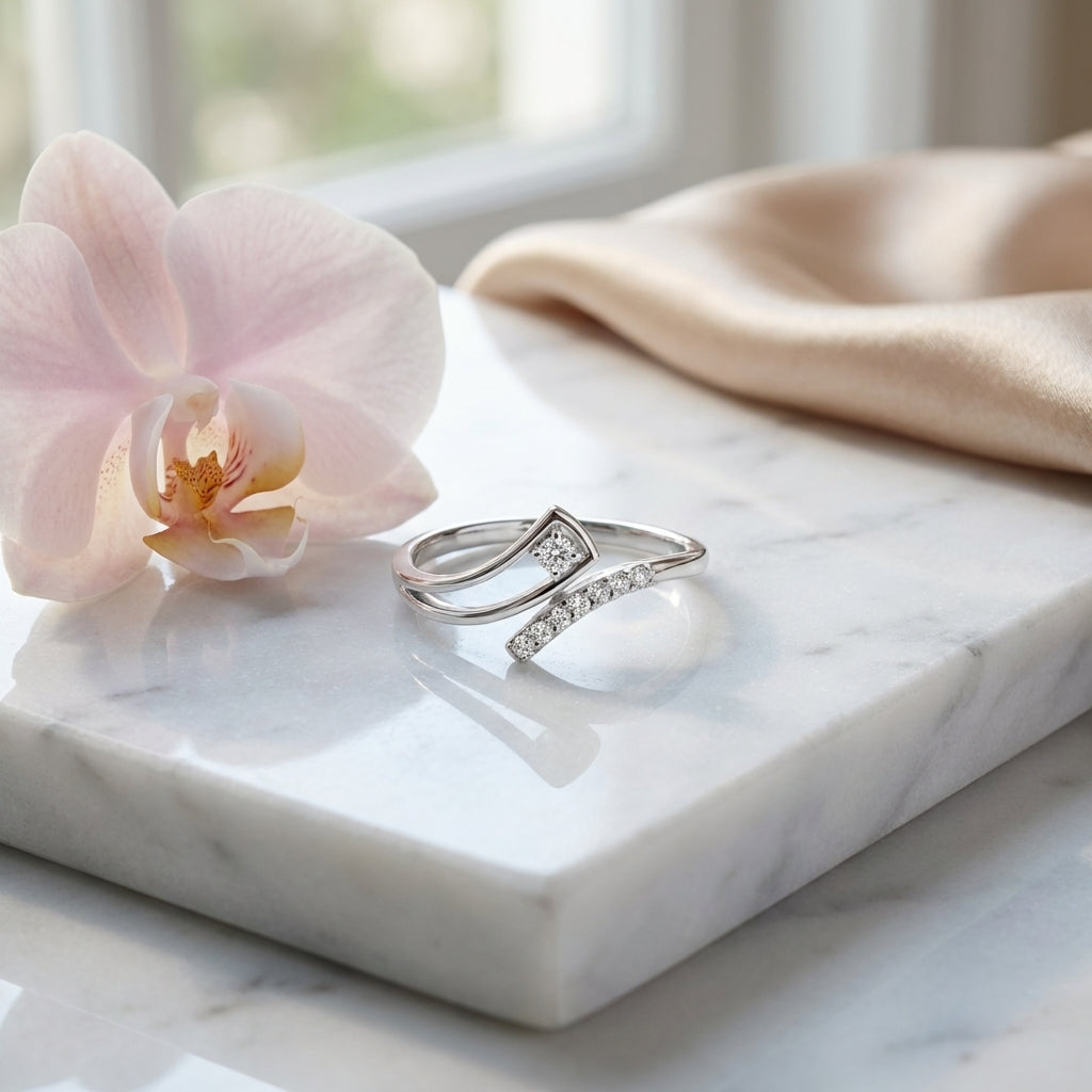 Nyra 925 Silver Lab Grown Diamond Ring