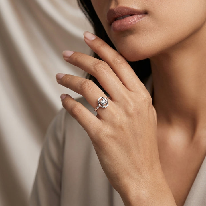 Eternal 925 Silver Lab Grown Diamond Ring