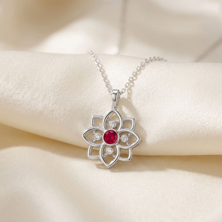 Dahlia 925 Silver Lab Grown Diamond Pendant