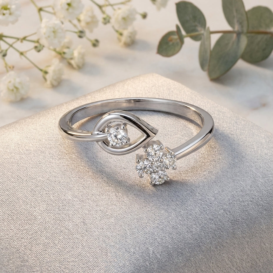 925 Silver Lab Grown Diamond Ring