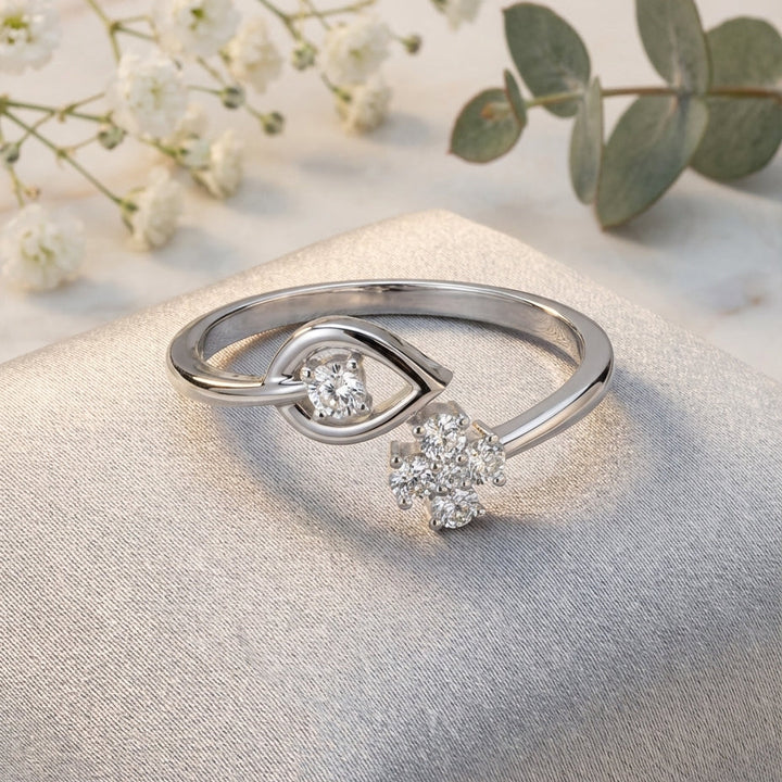 925 Silver Lab Grown Diamond Ring