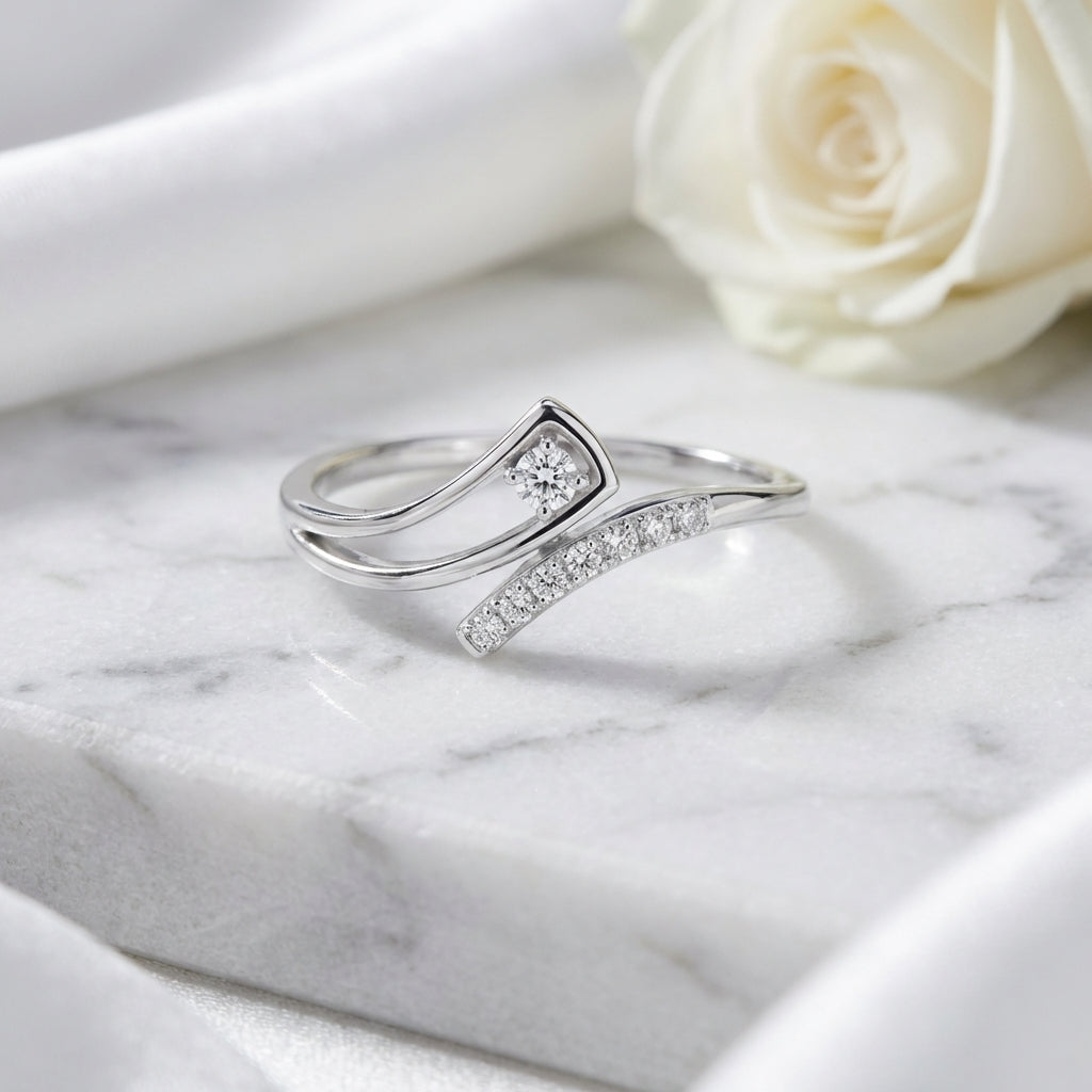 Nyra 925 Silver Lab Grown Diamond Ring