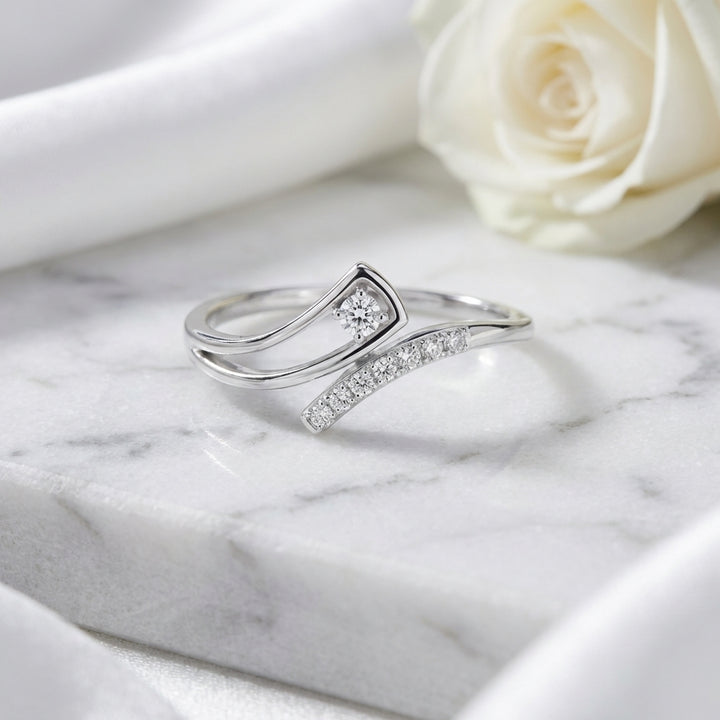 Nyra 925 Silver Lab Grown Diamond Ring
