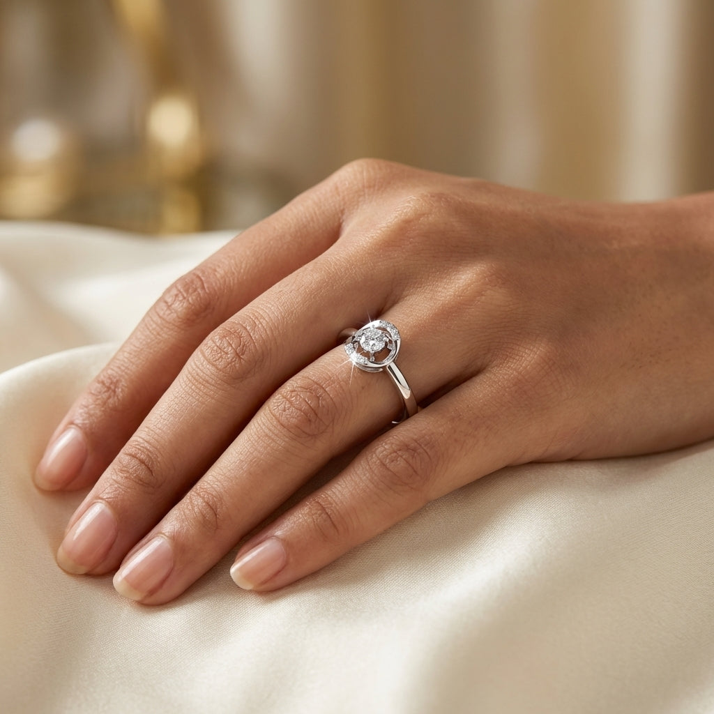 Eternal 925 Silver Lab Grown Diamond Ring