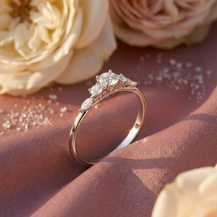 Sparkling 925 Silver Lab Grown Diamond Ring