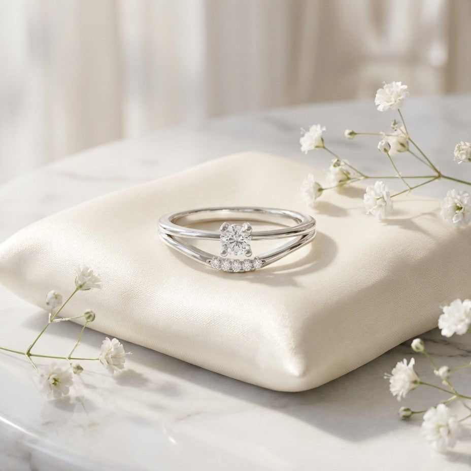 Amour 925 Silver Lab Grown Diamond Ring