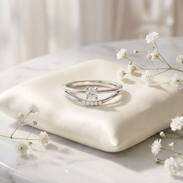 Amour 925 Silver Lab Grown Diamond Ring