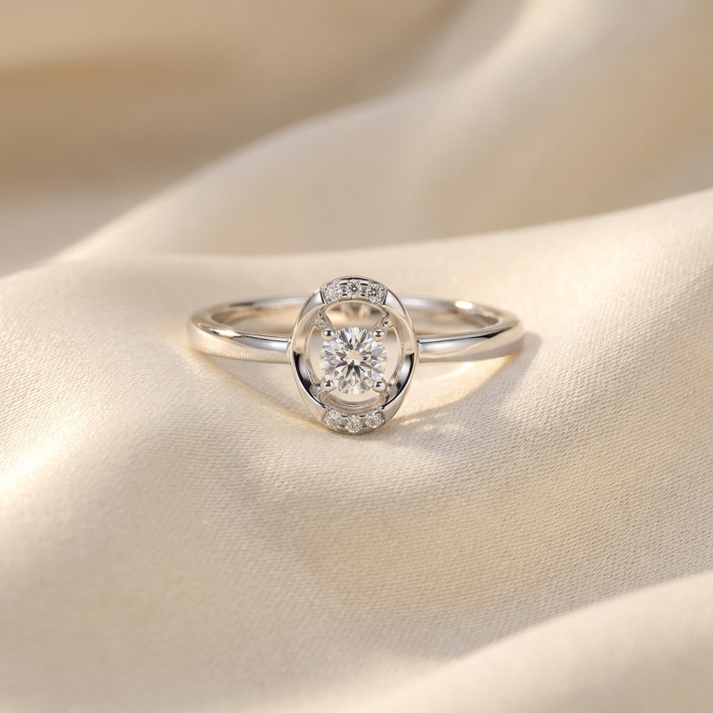 Eternal 925 Silver Lab Grown Diamond Ring