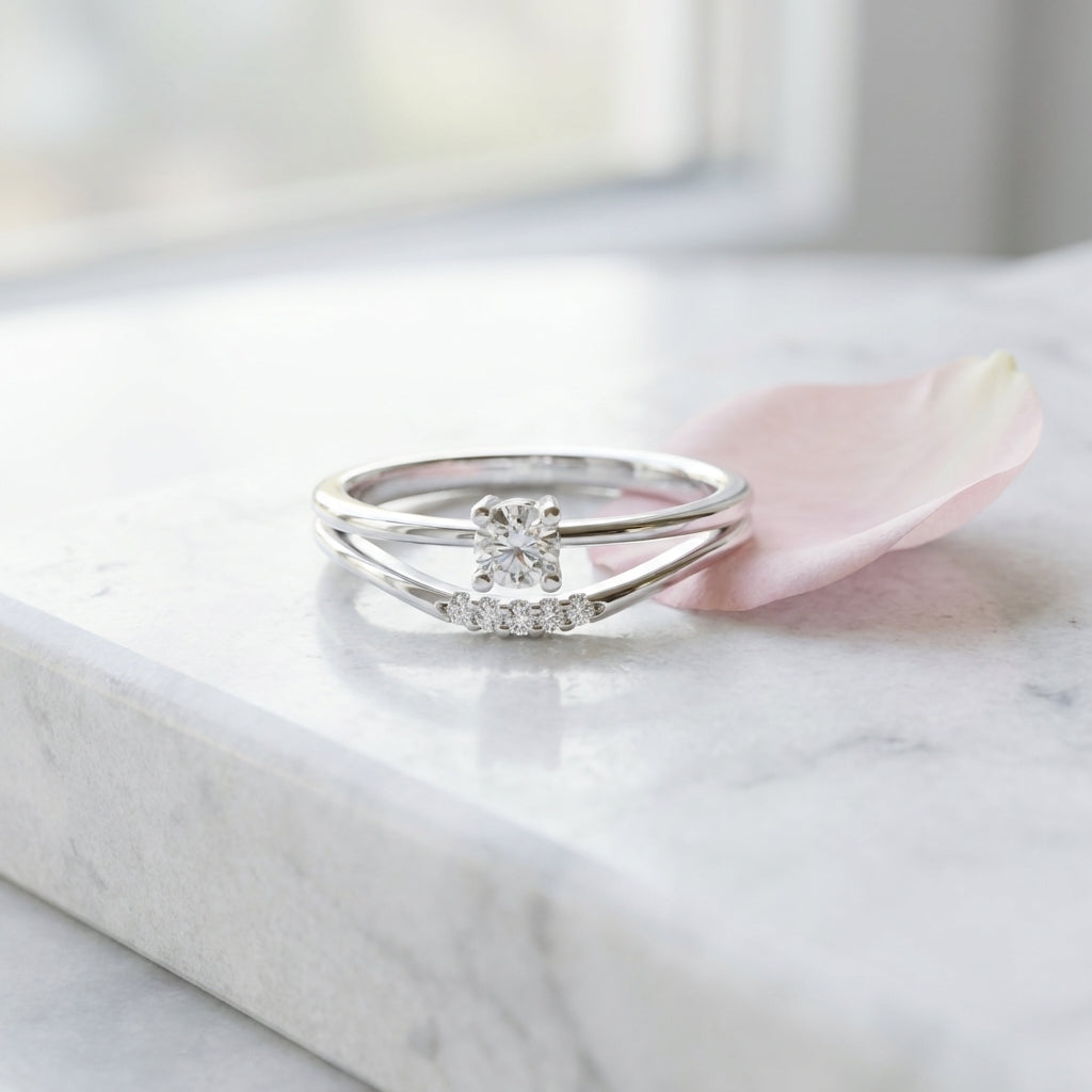 Amour 925 Silver Lab Grown Diamond Ring