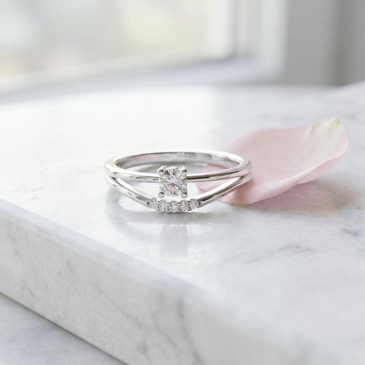 Amour 925 Silver Lab Grown Diamond Ring