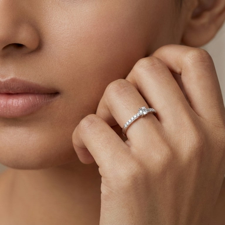 Aura 925 Silver Lab Grown Diamond Ring