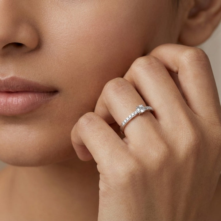 Aura 925 Silver Lab Grown Diamond Ring