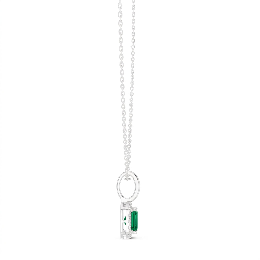 Verdant 925 Silver Lab Grown Diamond Pendant
