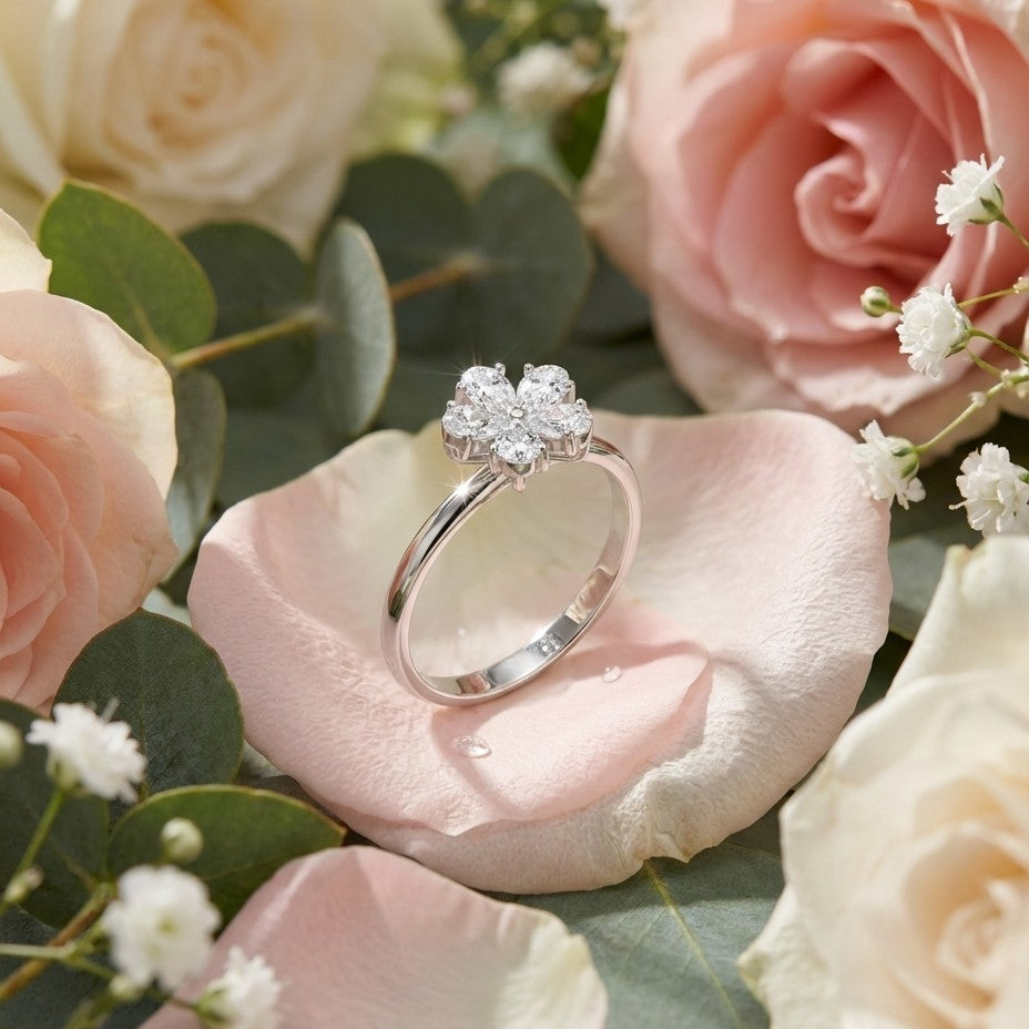 Bloom 925 Silver Lab Grown Diamond Ring