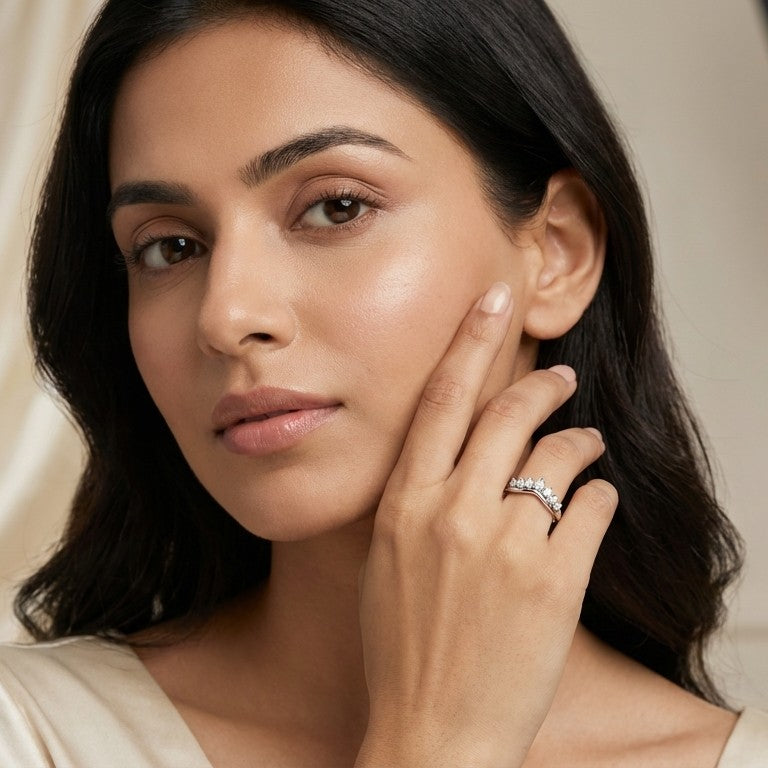 Adore 925 Silver Lab Grown Diamond Ring