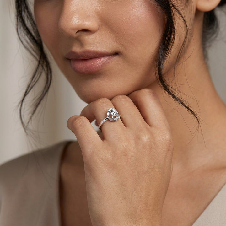 Eternal 925 Silver Lab Grown Diamond Ring