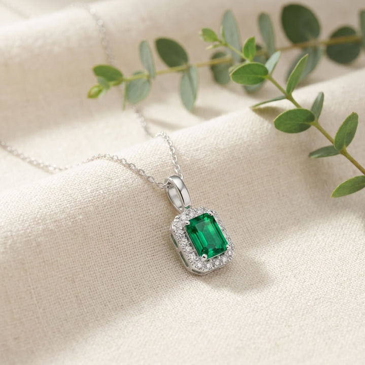 Verdant 925 Silver Lab Grown Diamond Pendant