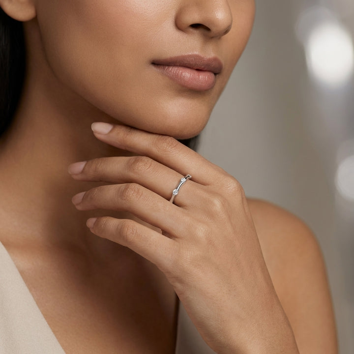 Muse 925 Silver Lab Grown Diamond Ring