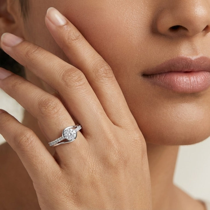 Forever 925 Silver Lab Grown Diamond Ring