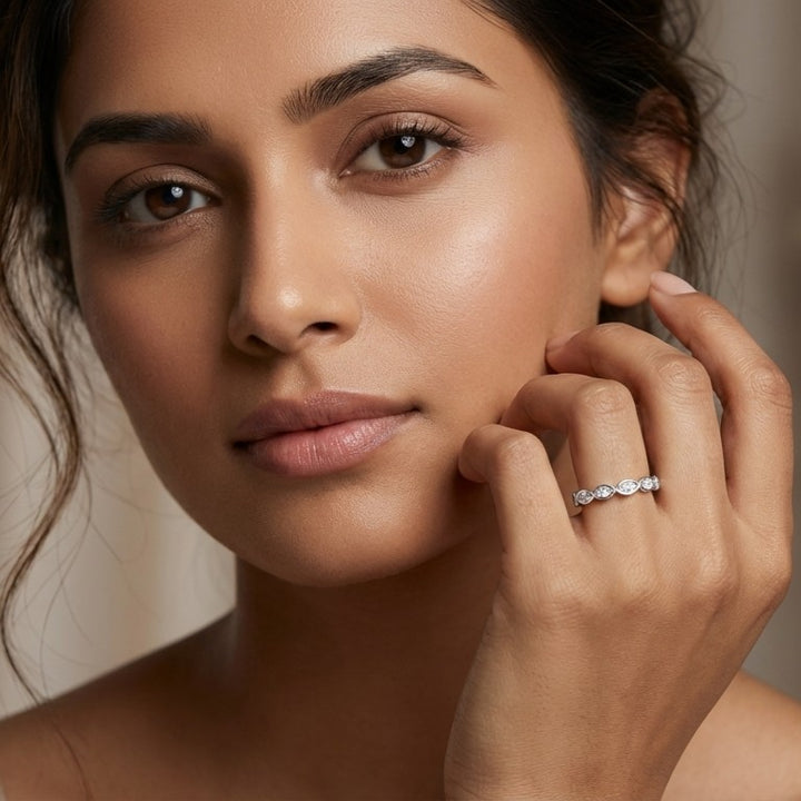 Embrace 925 Silver Lab Grown Diamond Ring