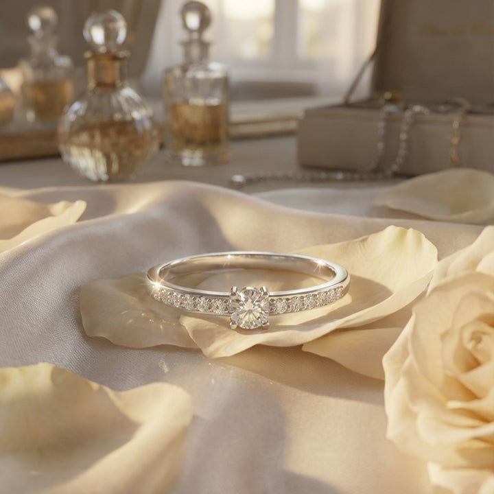 Aura 925 Silver Lab Grown Diamond Ring
