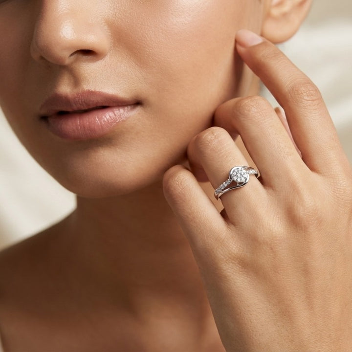 Forever 925 Silver Lab Grown Diamond Ring