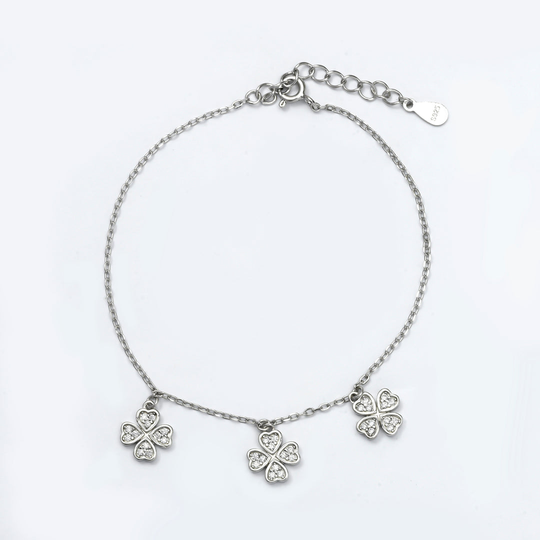 Lucky Clover Charm Bracelet