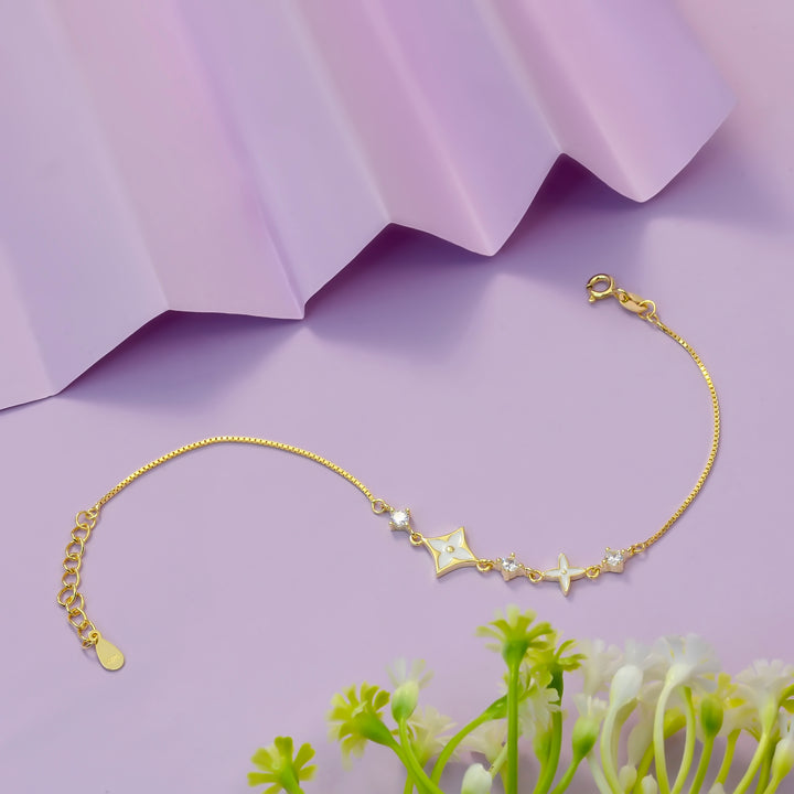 Golden Petal Duet Bracelet