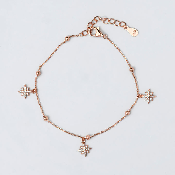 Silver Starry Charm Bracelet