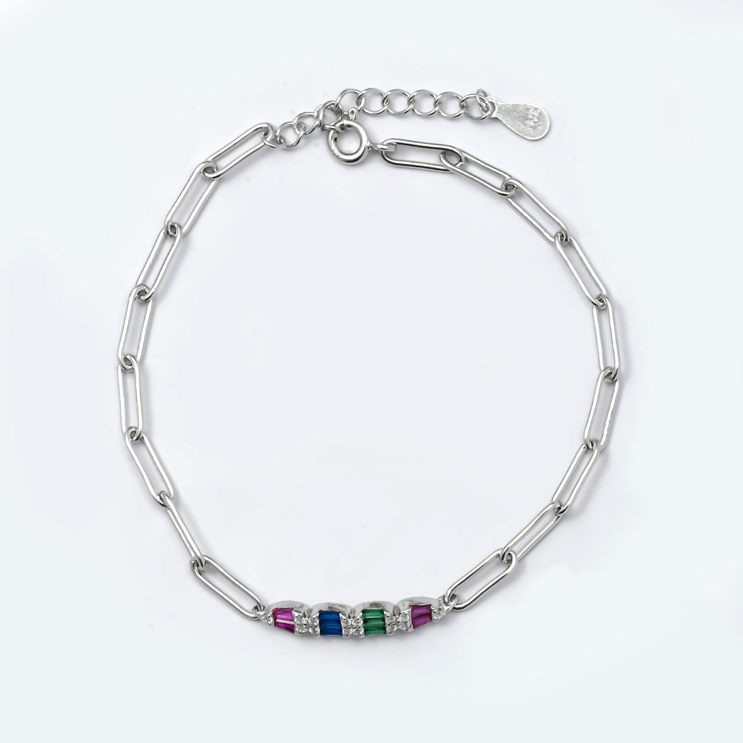 Silver Multi Spark Bracelet