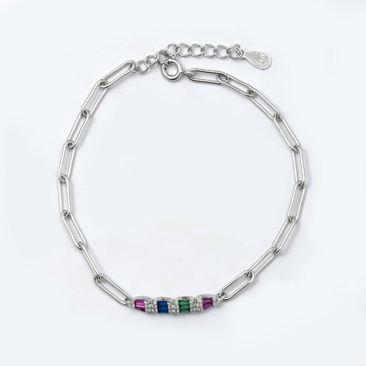 Silver Multi Spark Bracelet