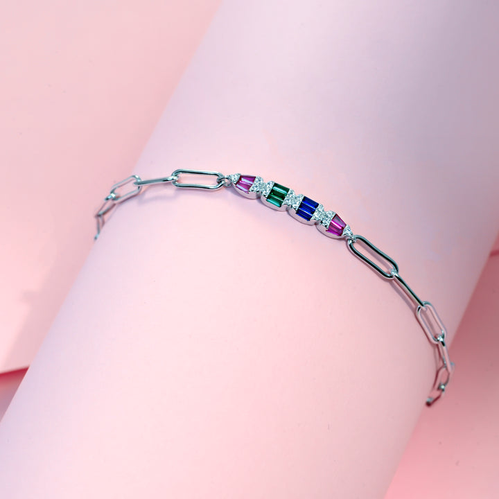 Silver Multi Spark Bracelet