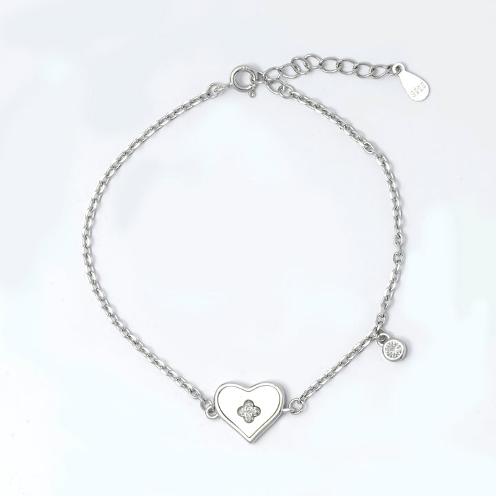 Silver Classic Heart Bracelet