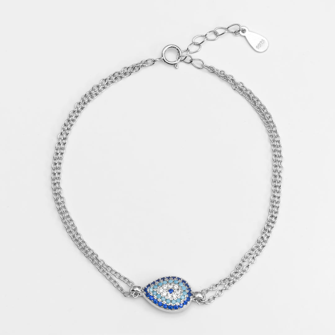 Pear Evil Eye Bracelet