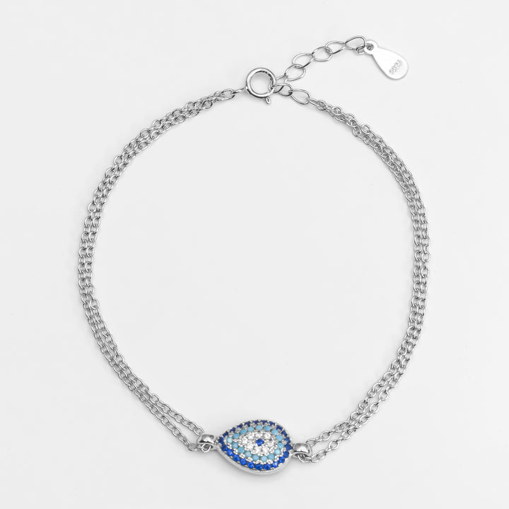 Pear Evil Eye Bracelet