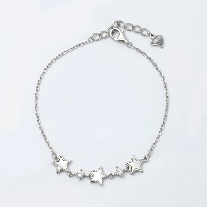 Silver Celestial Trio Bracelet