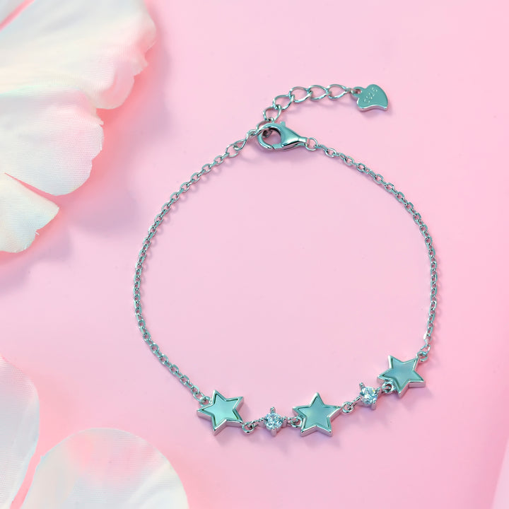 Silver Celestial Trio Bracelet