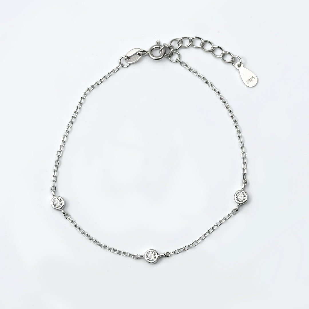 Silver Trio Glow Bracelet