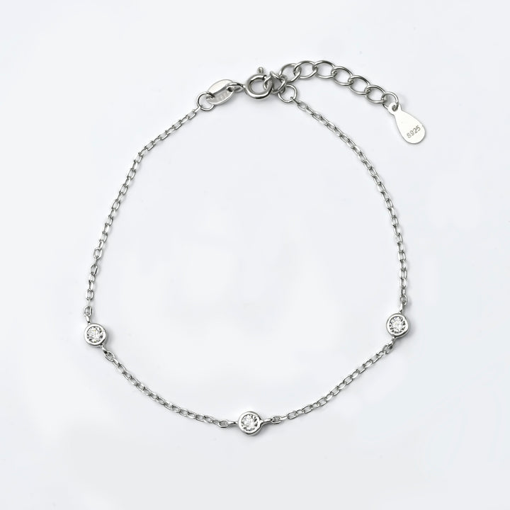 Silver Trio Glow Bracelet