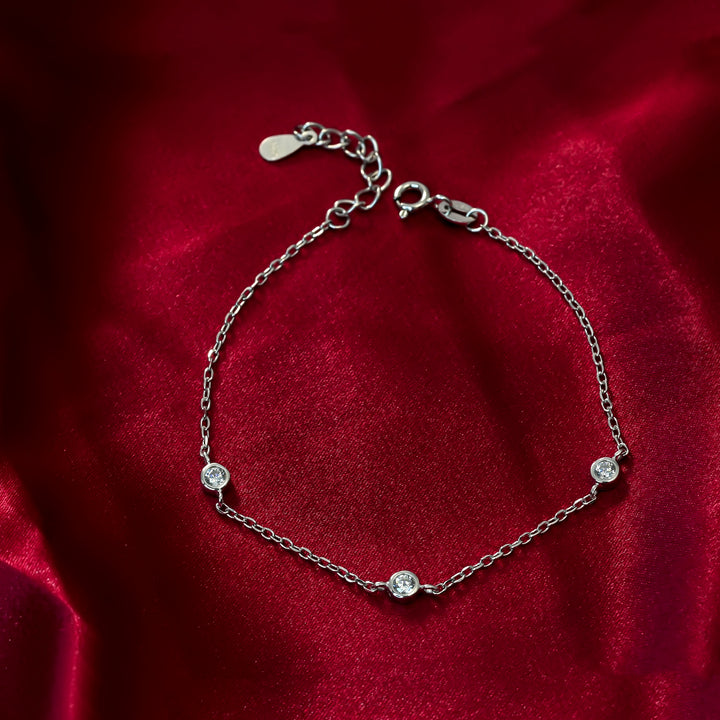 Silver Trio Glow Bracelet
