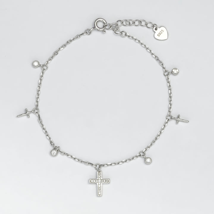 Silver Faith & Shine Bracelet