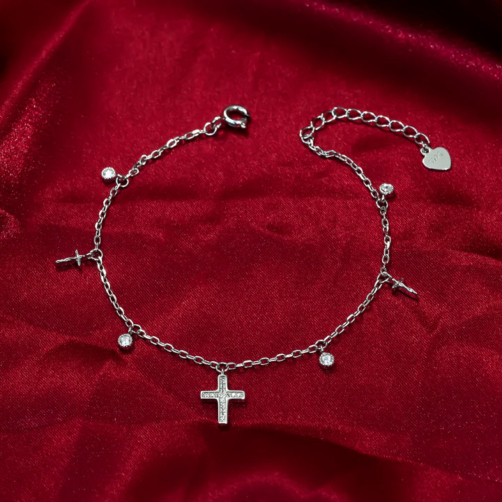 Silver Faith & Shine Bracelet